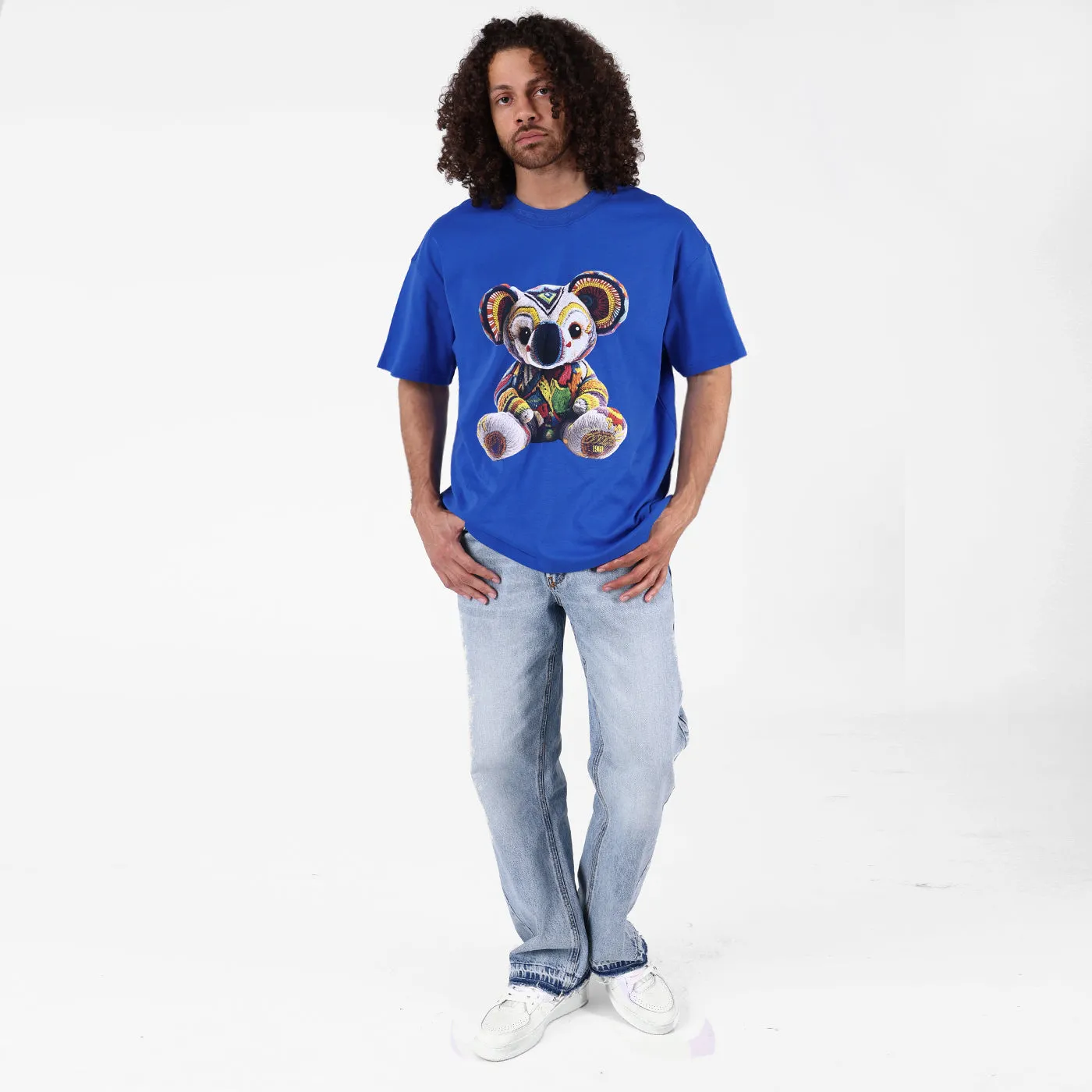 COOGI Koala Tricou oversized albastru royal bumbac