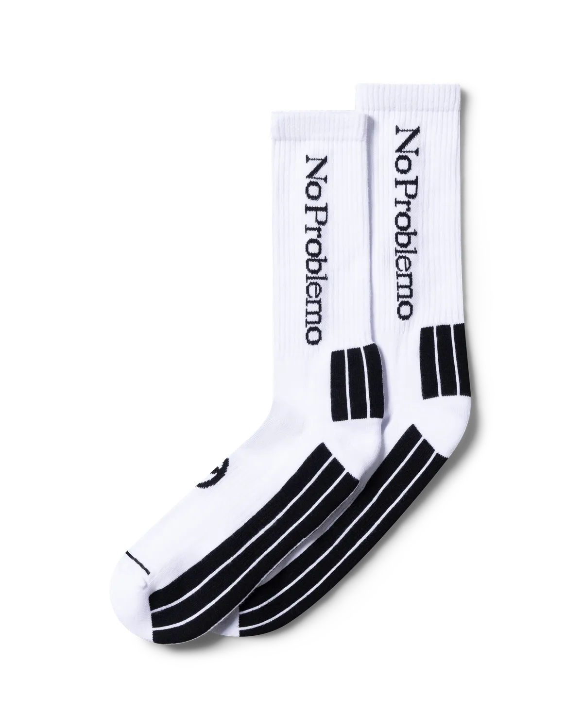 No Problemo Sock sosete albe bumbac jacquard