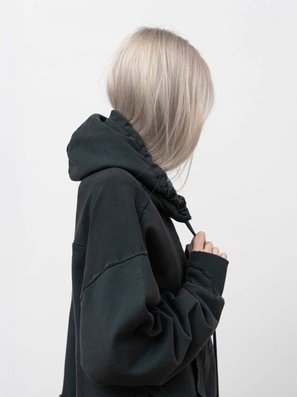 Enrage Panel Hoodie hanorac negru vintage