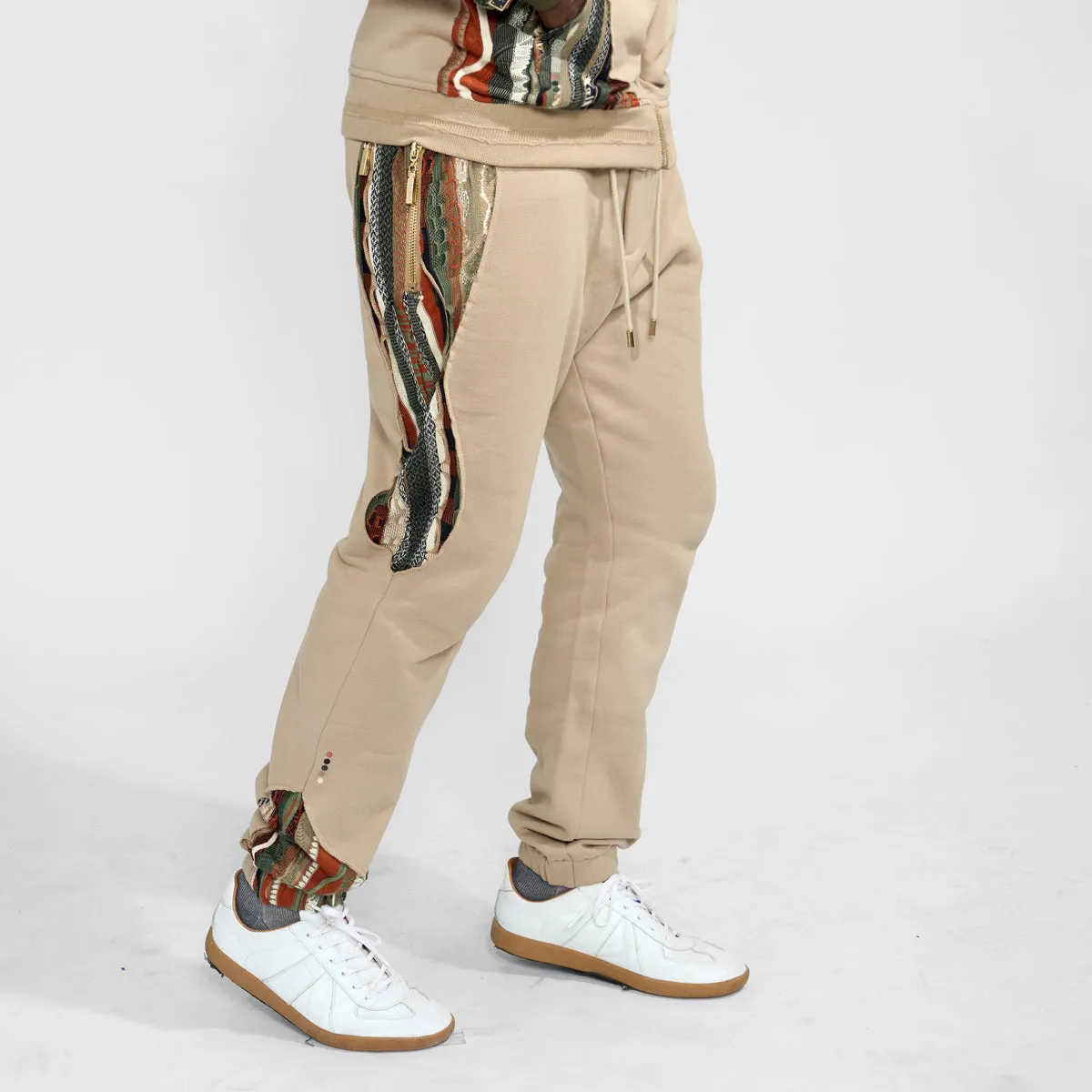 COOGI Fleece Jogger pantaloni kaki bumbac gros