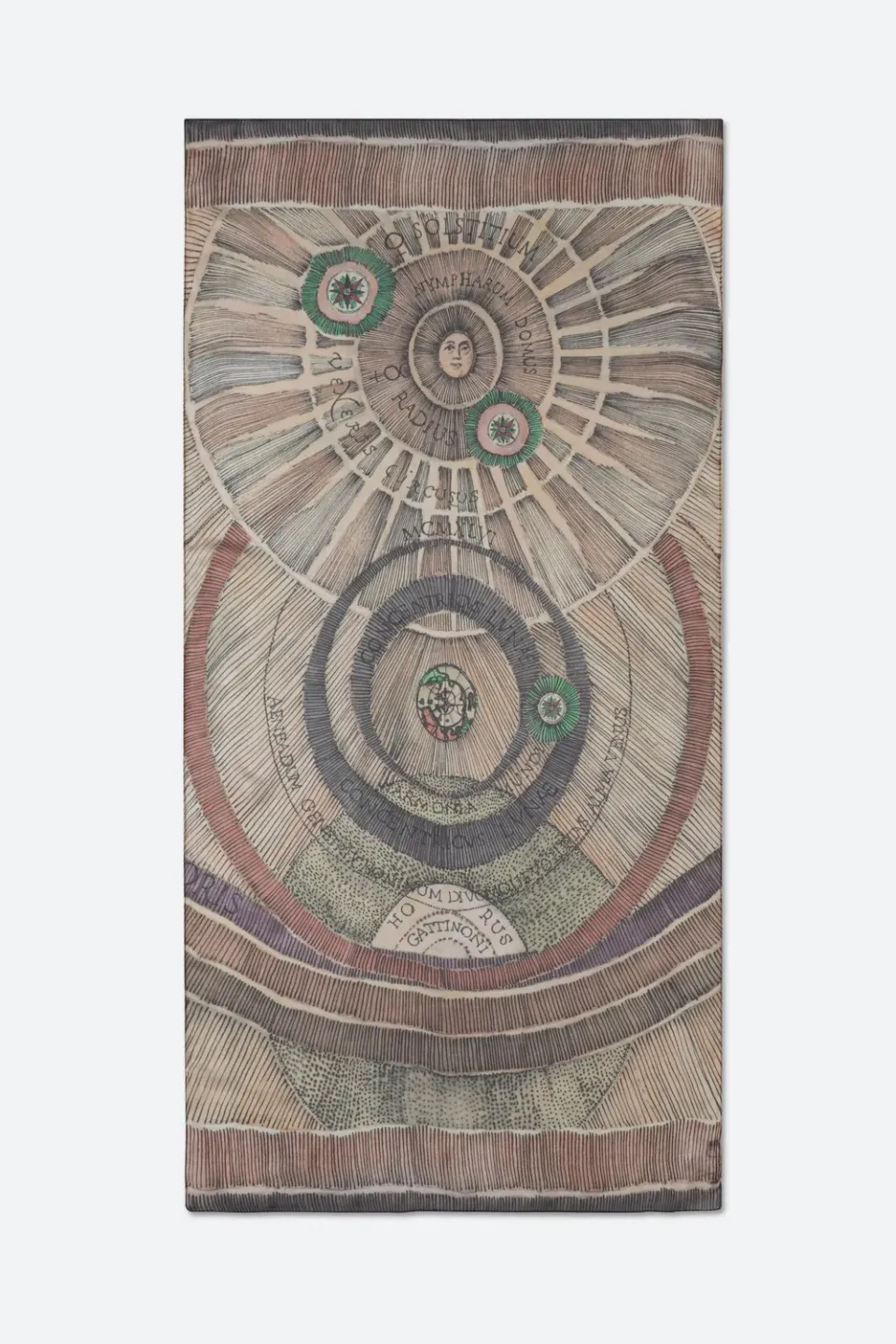 Gattinoni Planetarium Pashmina matase Watercolor 70x140