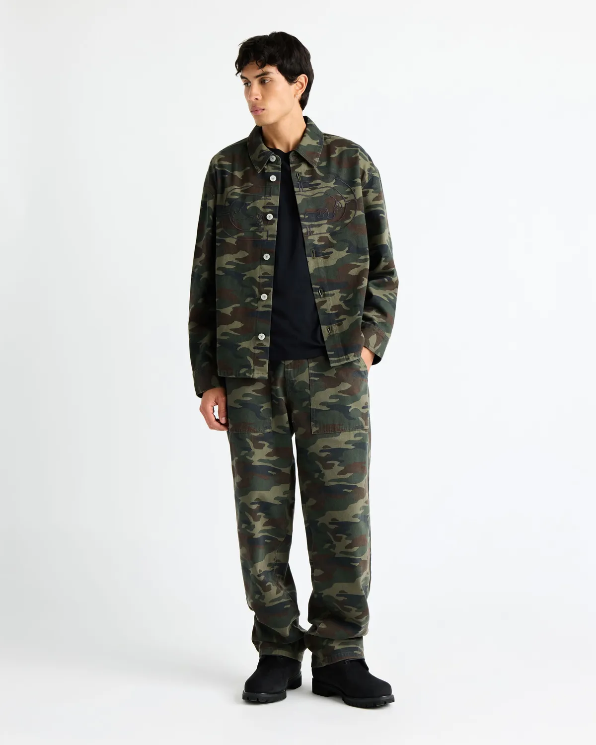 Ecko Red Ridgewood geaca twill din bumbac cu nasturi