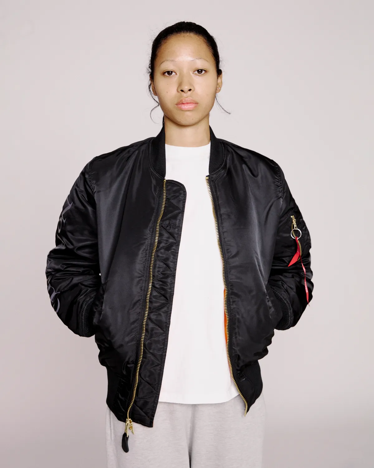 No Problemo x Alpha Industries MA-1 geaca bomber neagra