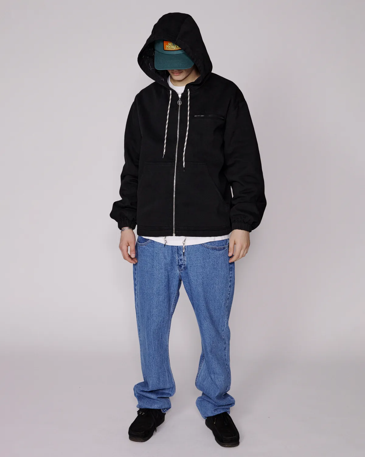 No Problemo Workwear Jacket geacă neagră ripstop bumbac