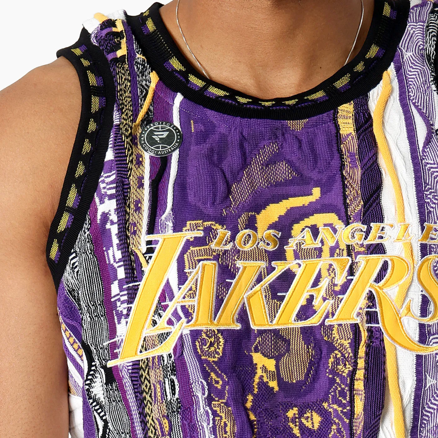 COOGI x NBA Lakers vesta tricot bumbac mov