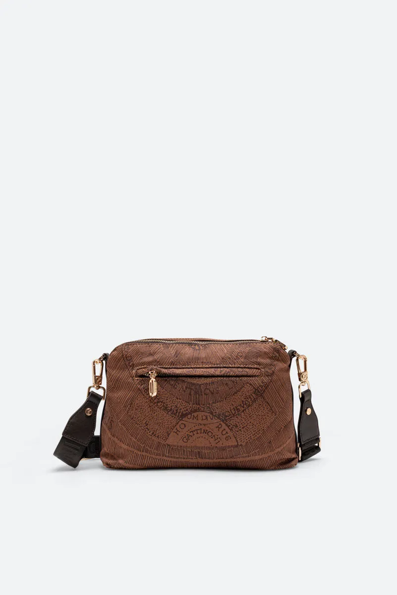 Gattinoni Maya Experience geanta crossbody maro nylon