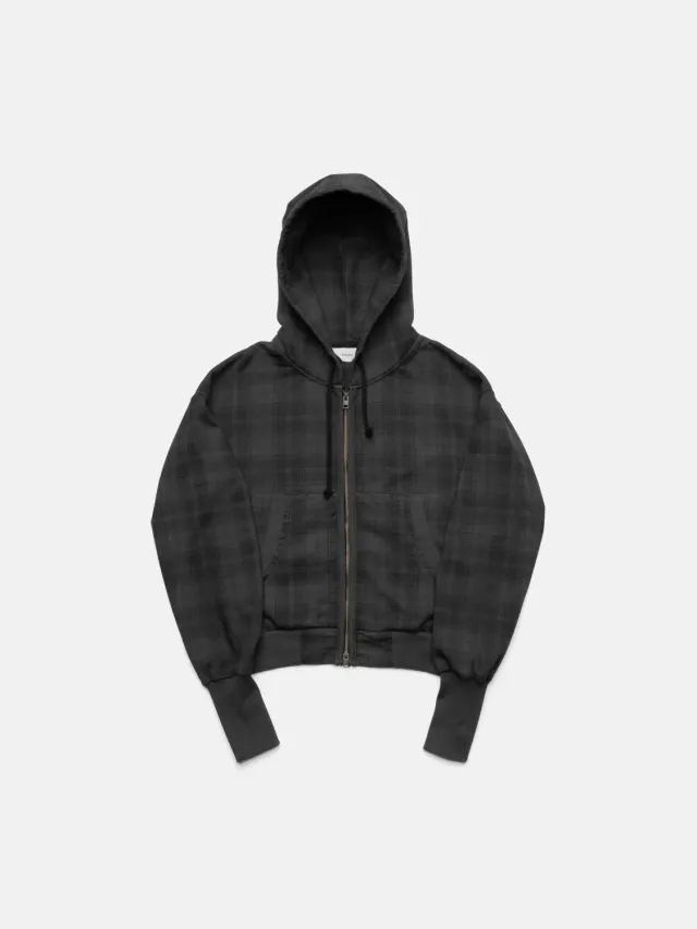Enrage 2010 Zip Hoodie hanorac negru carouri