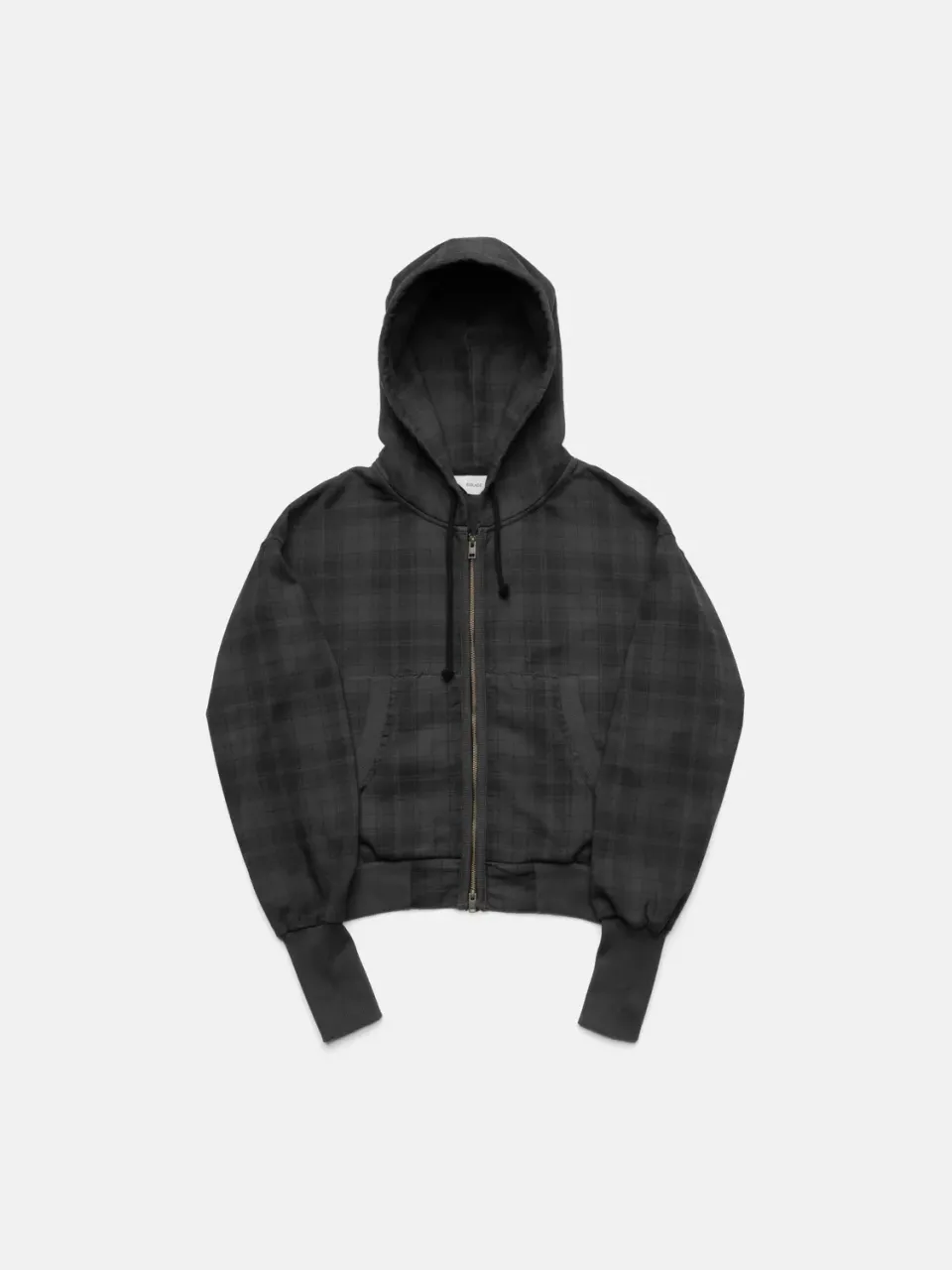 Enrage 2010 Zip Hoodie hanorac negru carouri