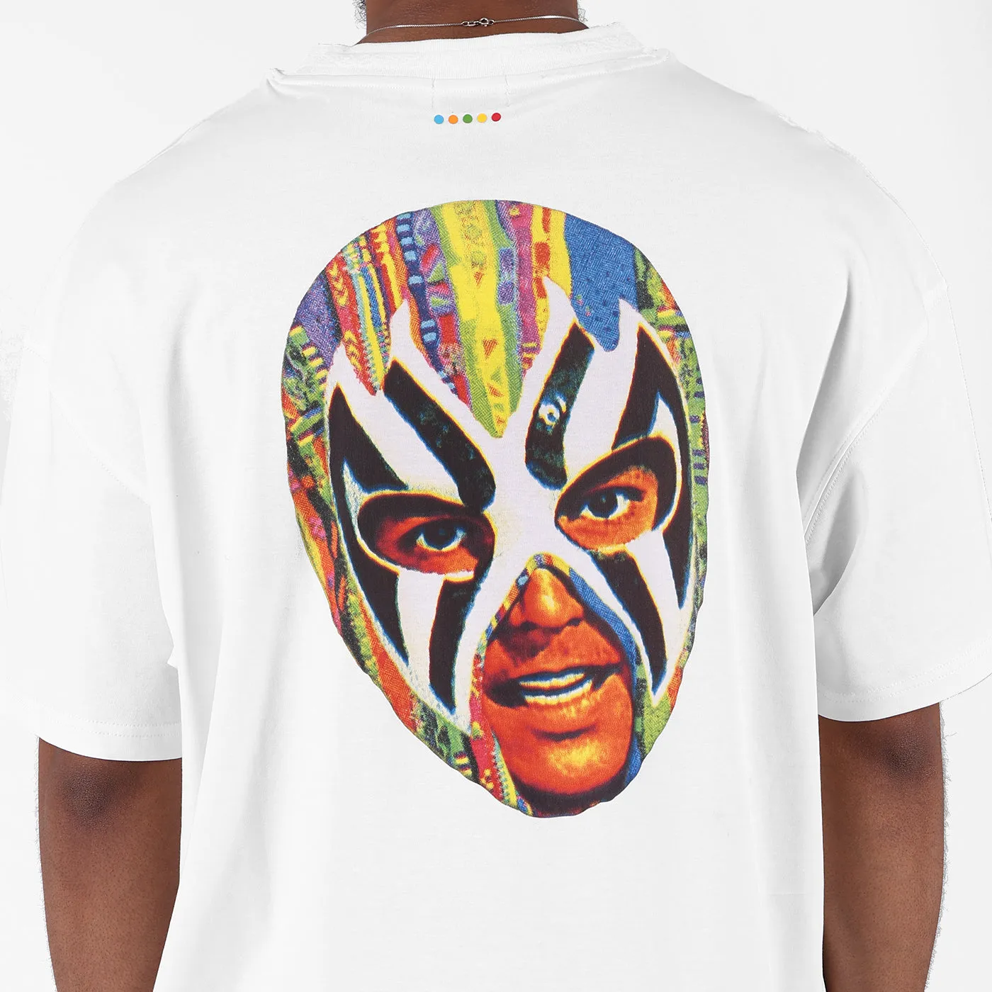 COOGI Mask Tee tricou oversized alb imprimat