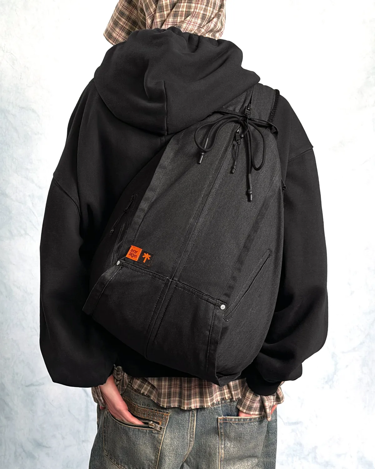 Enrage Backpack rucsac negru 30L canvas