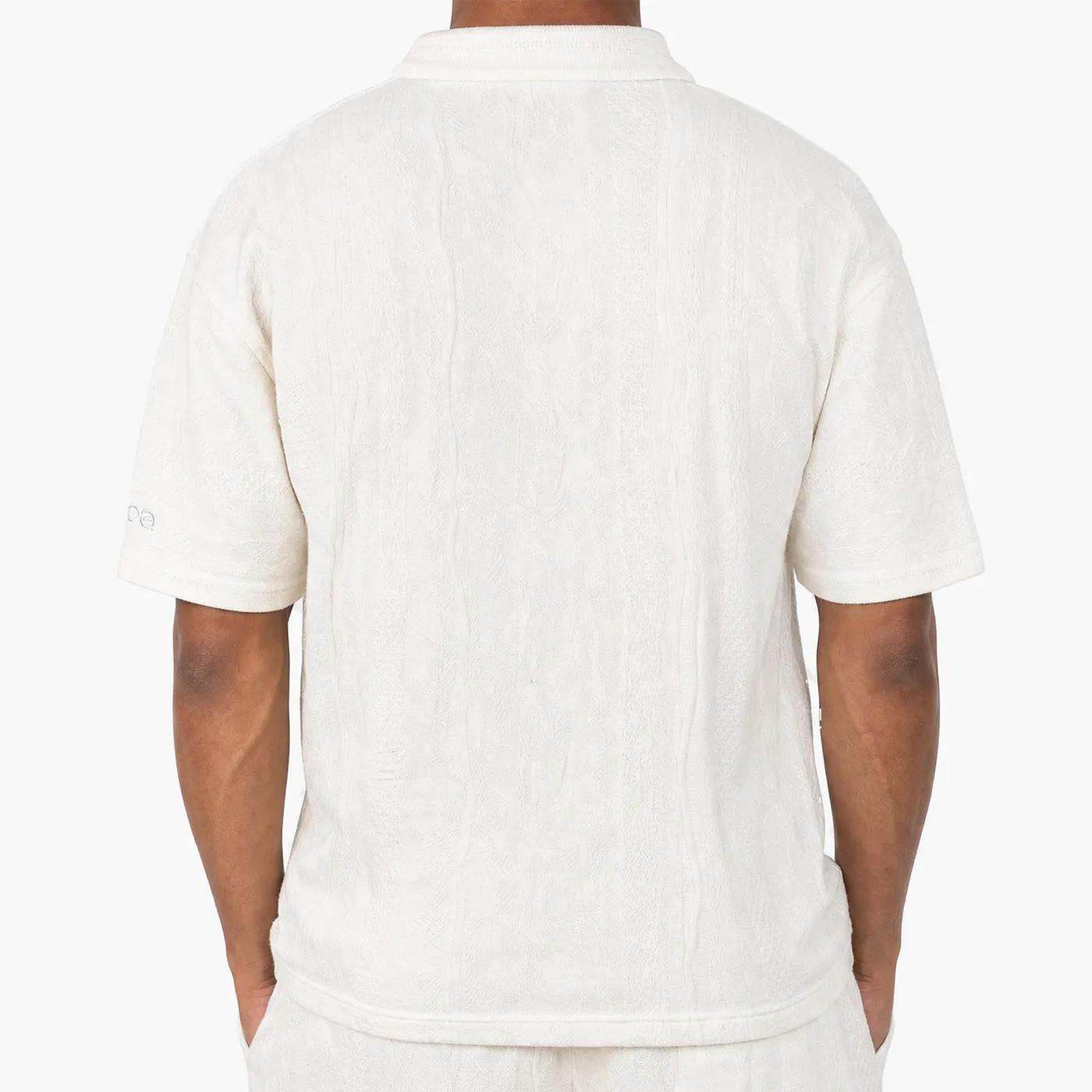 COOGI Lightweight Cloud Dancer polo tricot alb