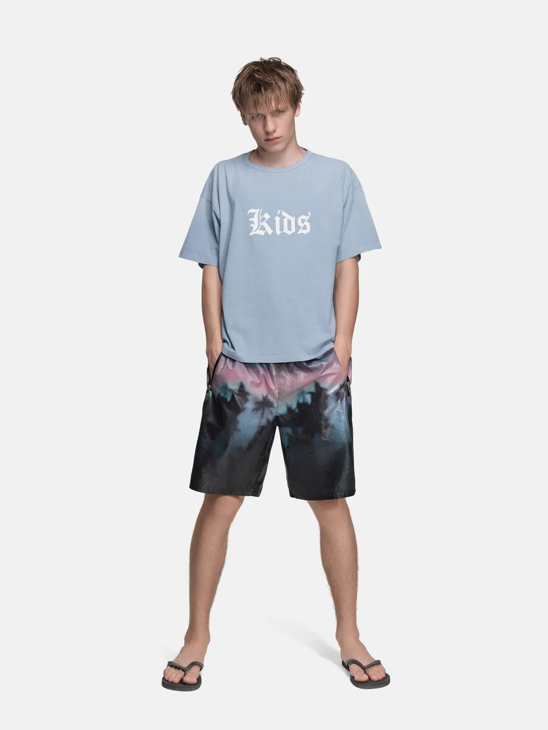 Enrage Single Stitch Tee tricou copii albastru