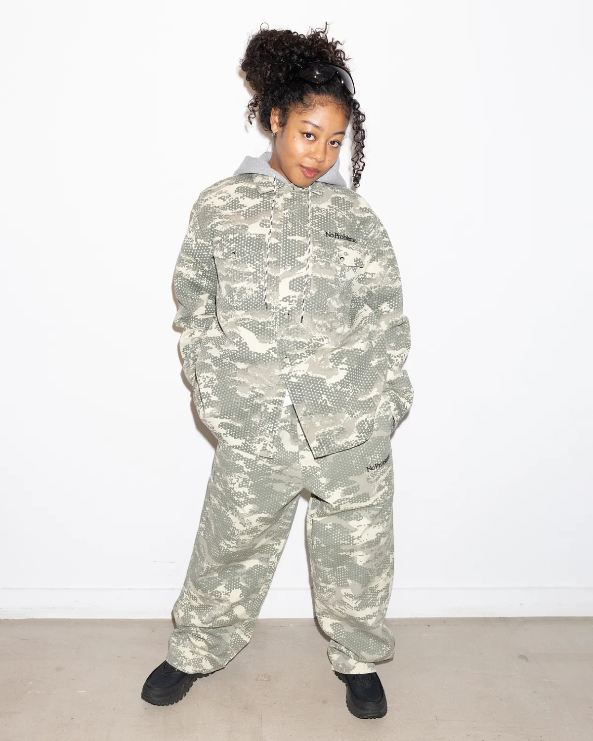 No Problemo Forest Ripstop pantaloni Sand camuflaj