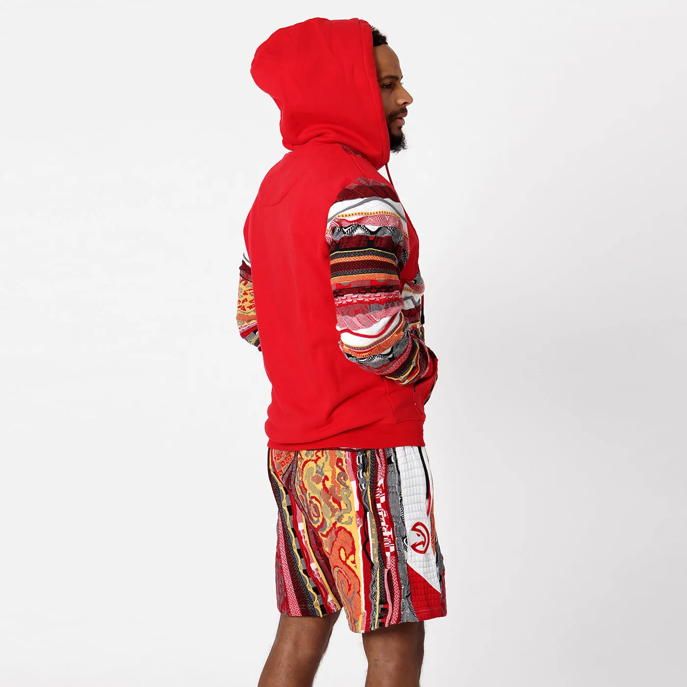 COOGI X NBA X Protege Atlanta Hawks hanorac cu fermoar roșu
