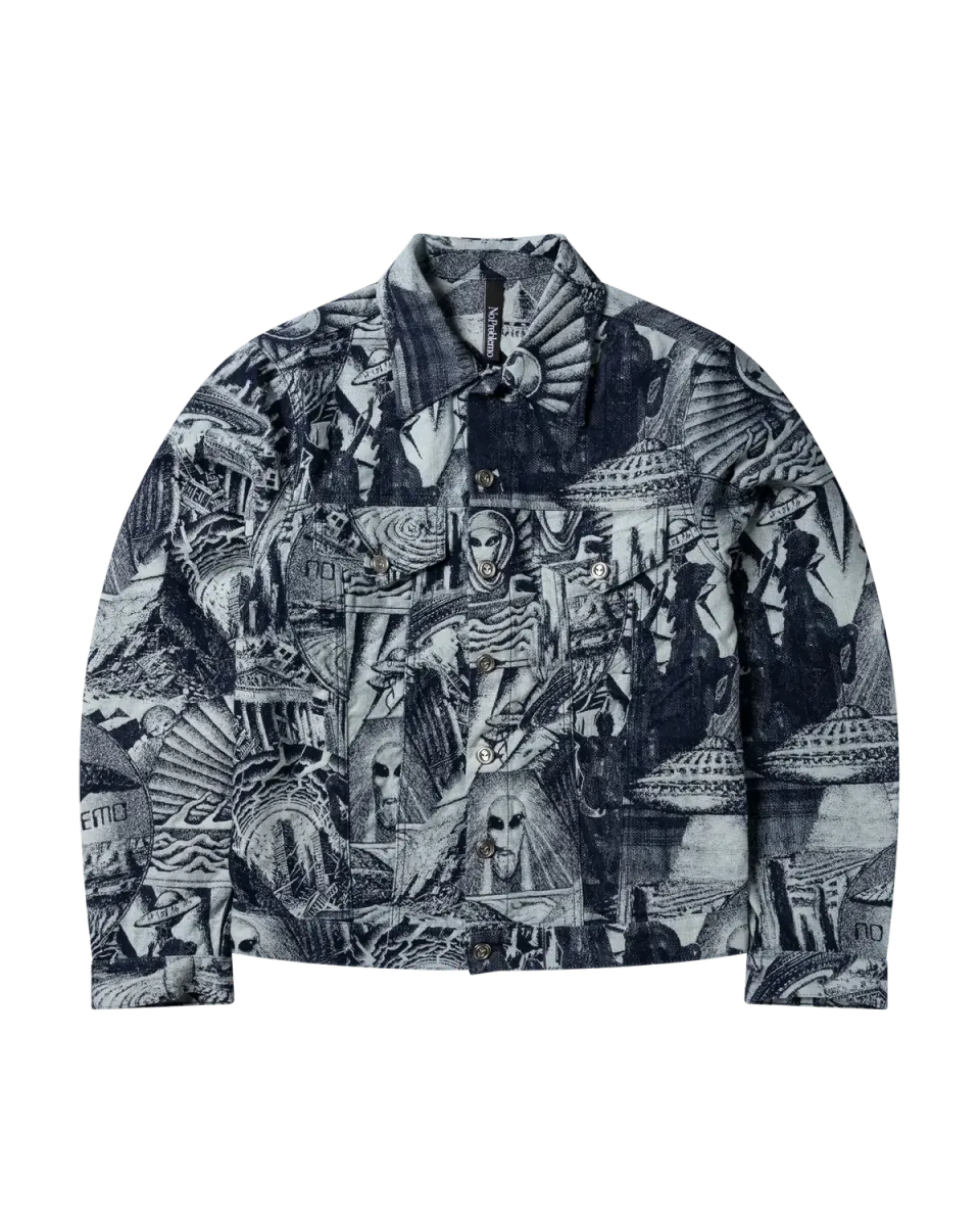 No Problemo Apocalypse jachetă denim albastră
