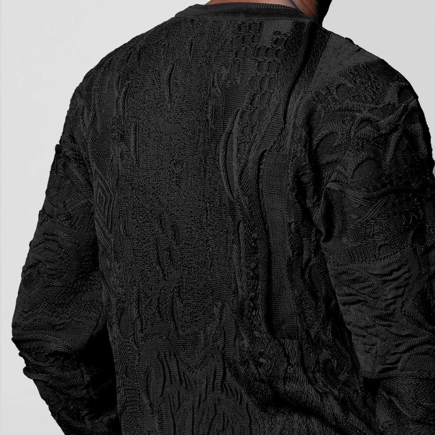 COOGI Blackout Crewneck Special Edition pulover negru bumbac