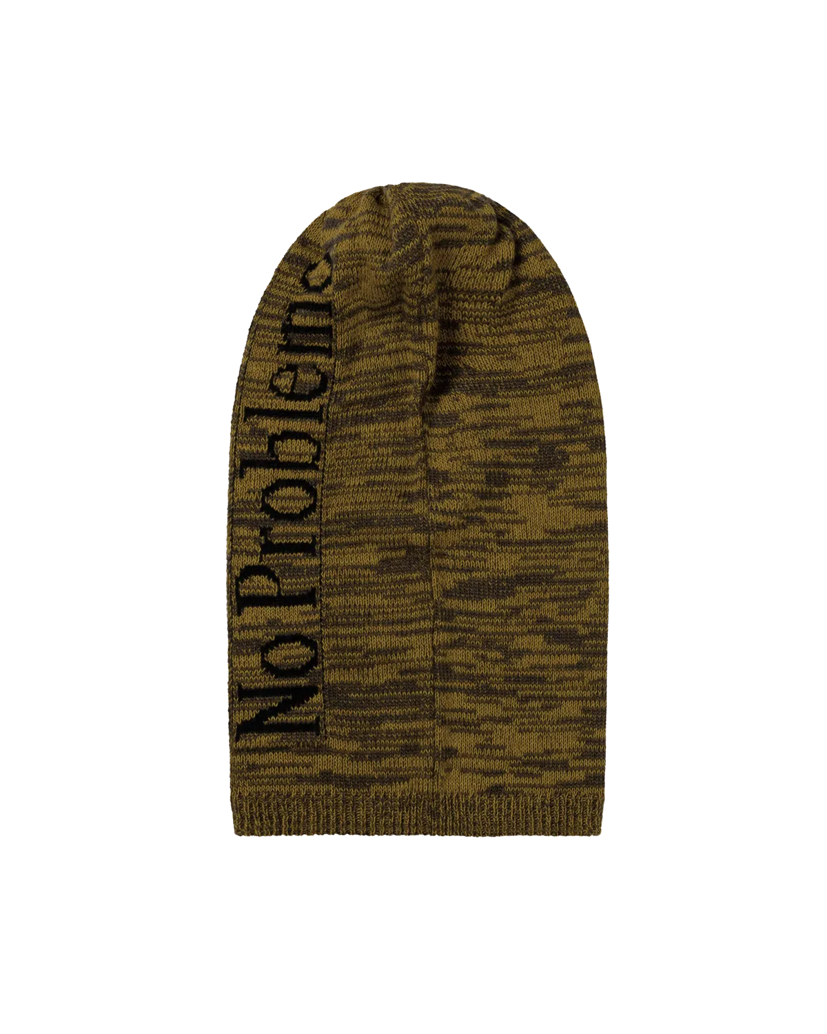 No Problemo Mosca Balaclava cagula maro O/S tricotata