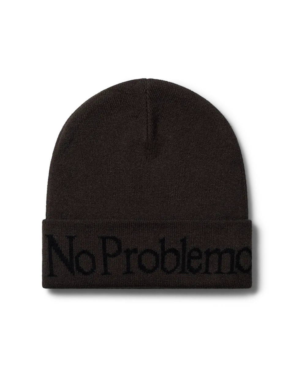 No Problemo Beanie caciula gri iron tricotata