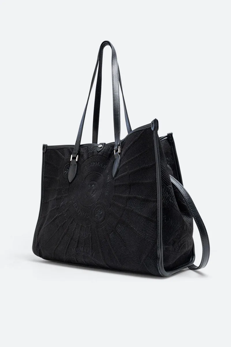 Gattinoni Planetarium Sole Geanta Tote Nero brodata