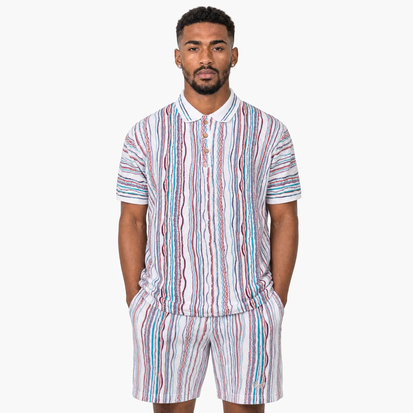 COOGI Light Weight polo tricot alb bumbac