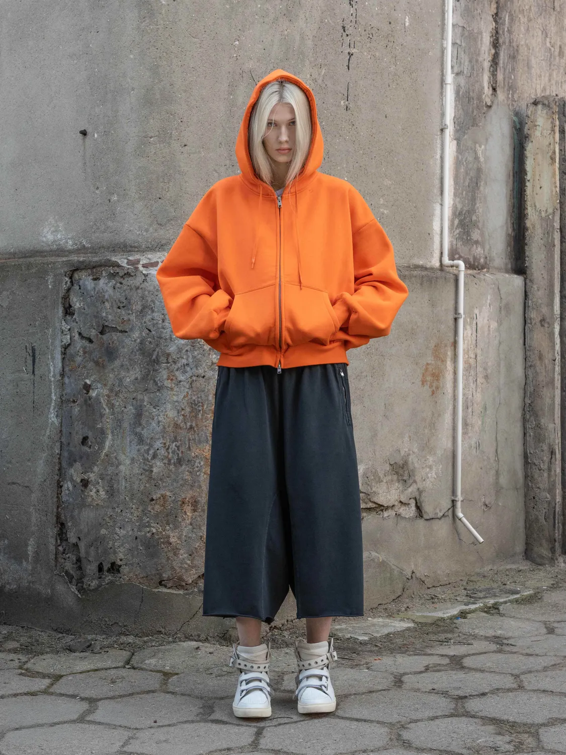 Enrage Bubble hanorac cu fermoar Orange BubbleFleece