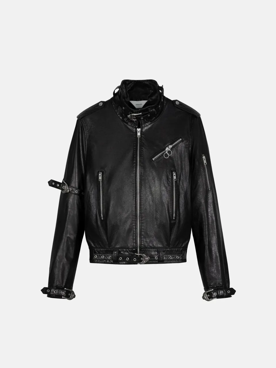 Enrage Strap Leather Jacket geacă piele yak neagră