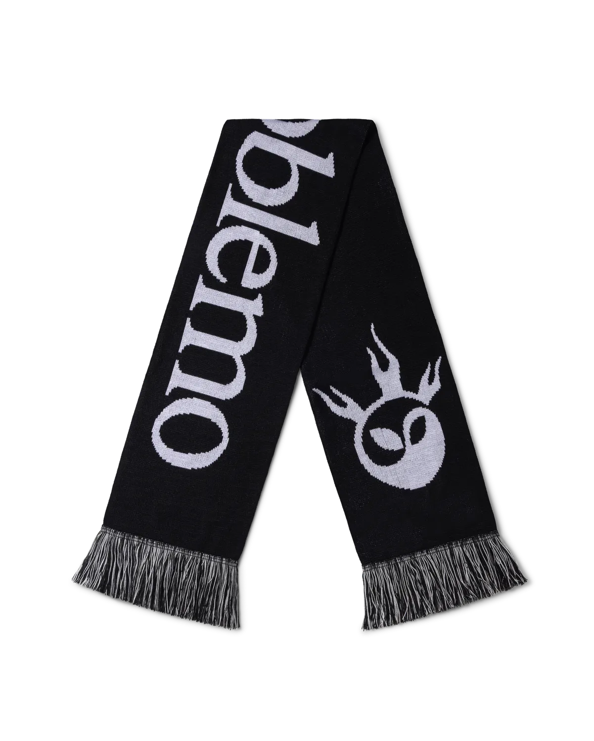 No Problemo No Yang Scarf fular negru acrilic
