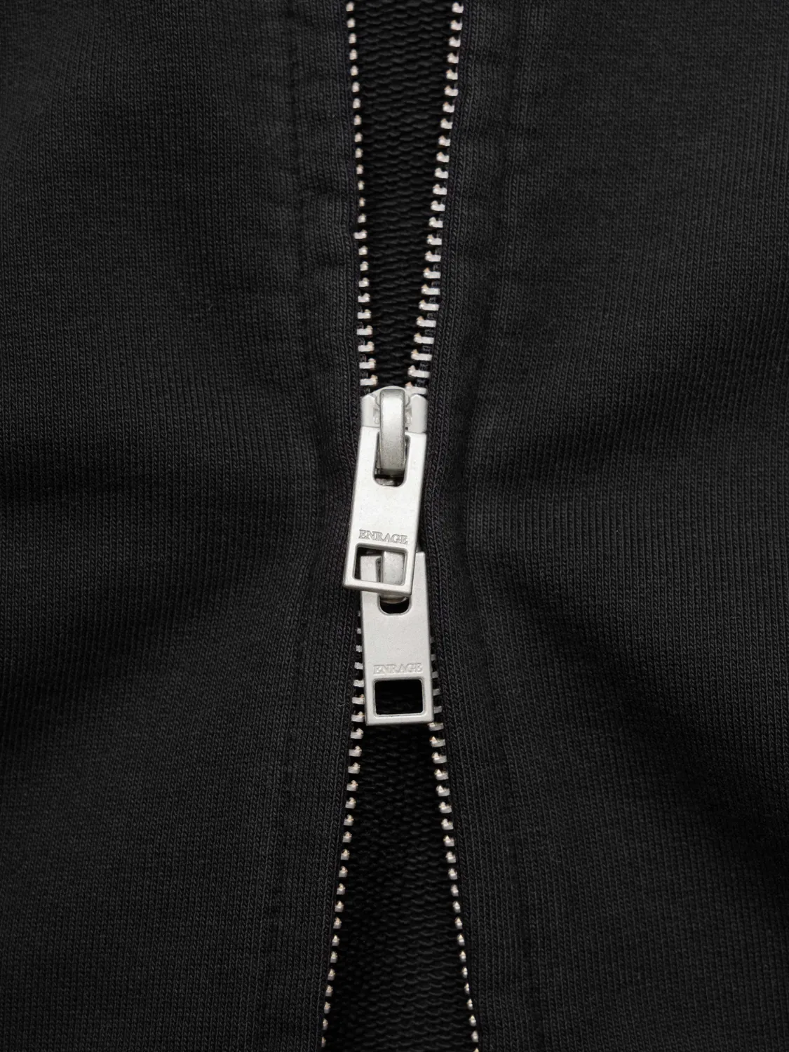 Enrage Bubble Zip Hoodie hanorac negru fleece gros