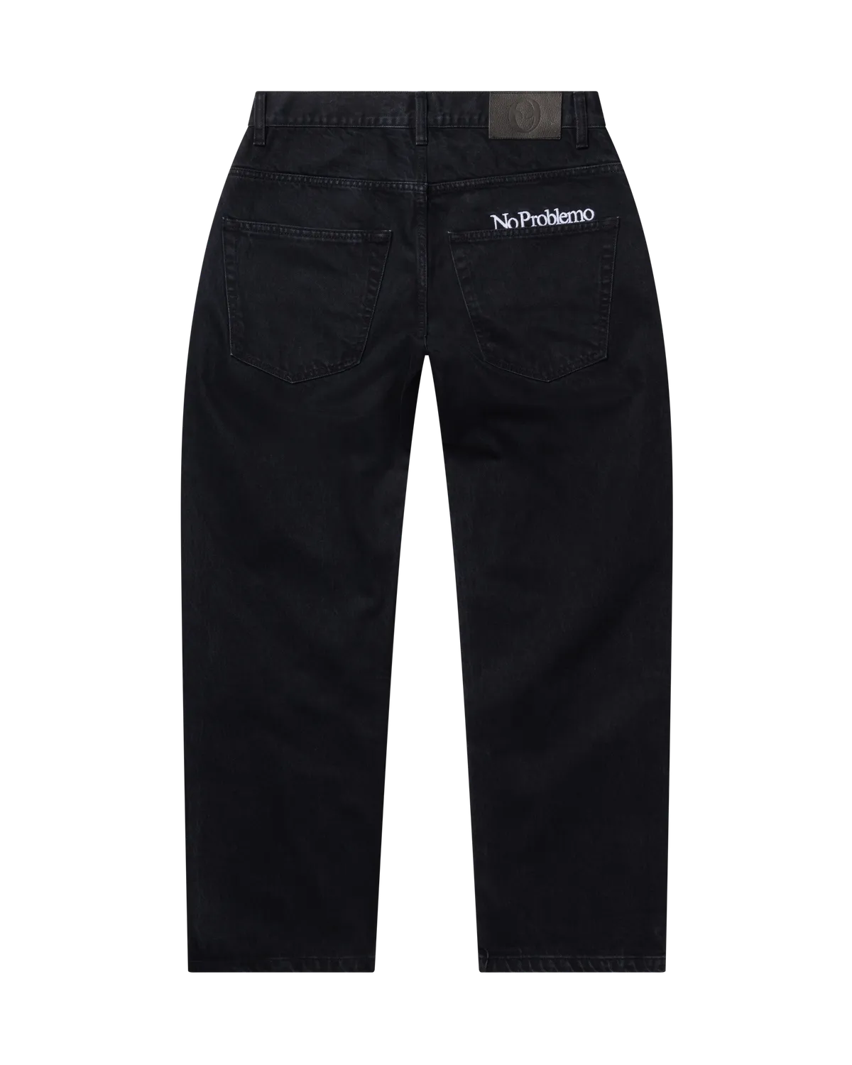 No Problemo Heavyweight Bagi Jeans blugi negri denim