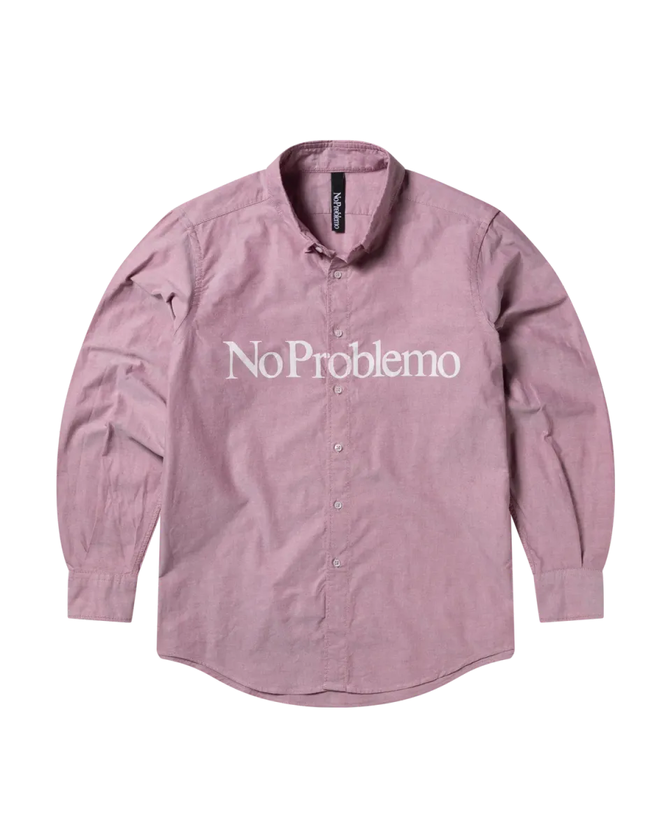 No Problemo LS Oxford camasa rosie maneca lunga