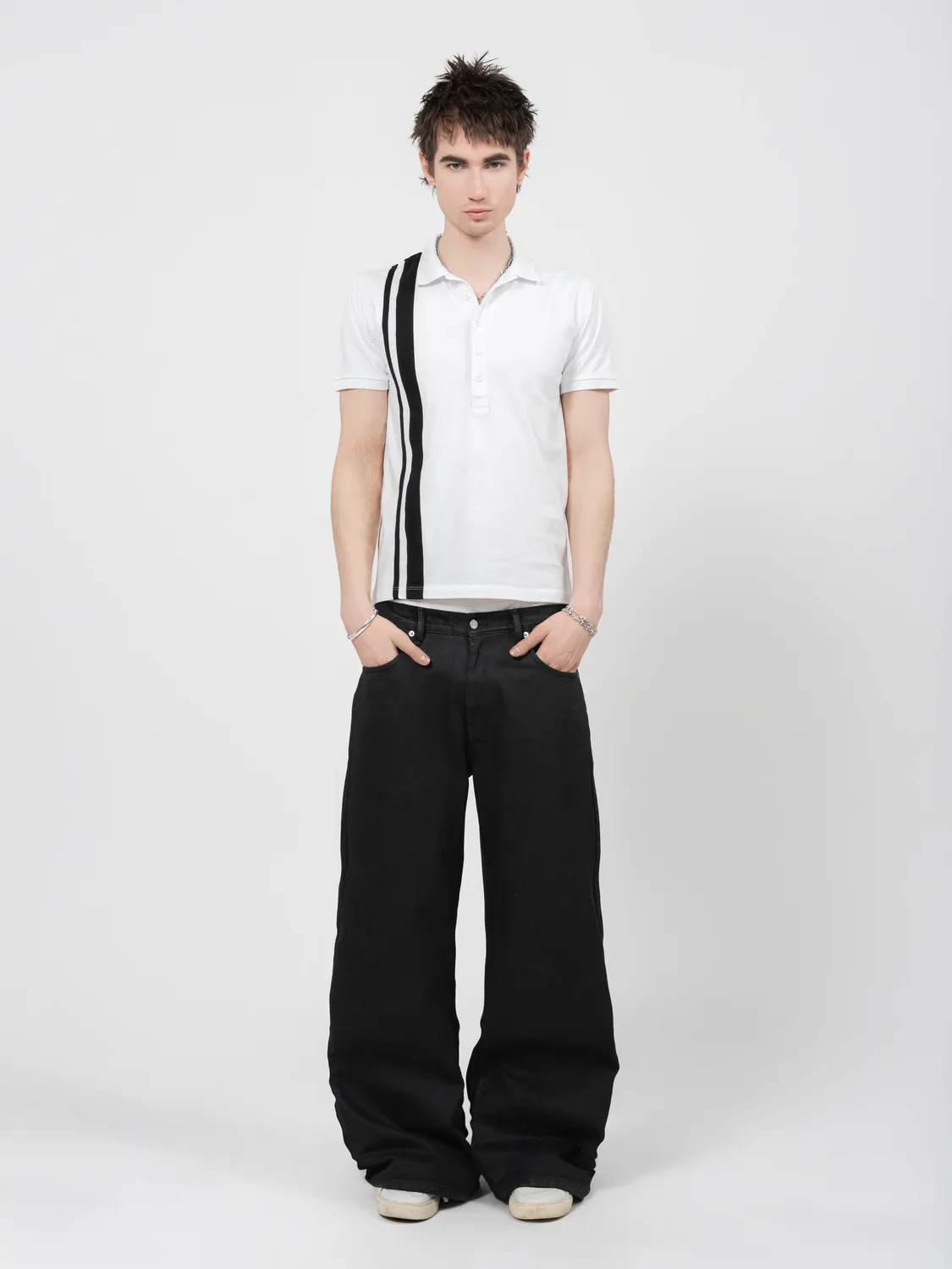Enrage Polo Shirt 7 tricou polo alb