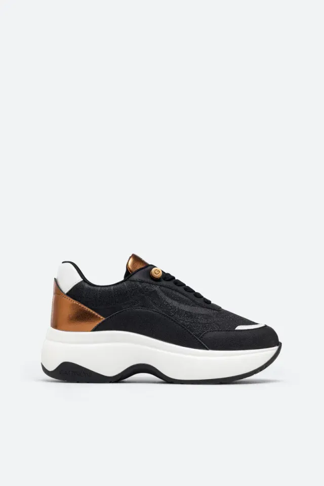 Gattinoni Planetarium New Dafne sneakers dama negri platforma