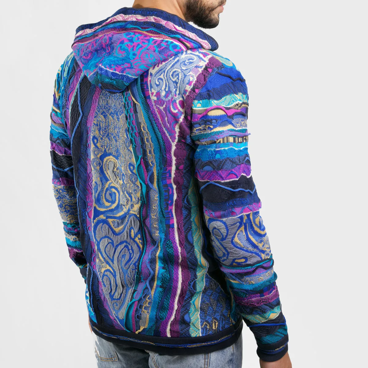 COOGI Classic Blues hanorac tricotat albastru-auriu