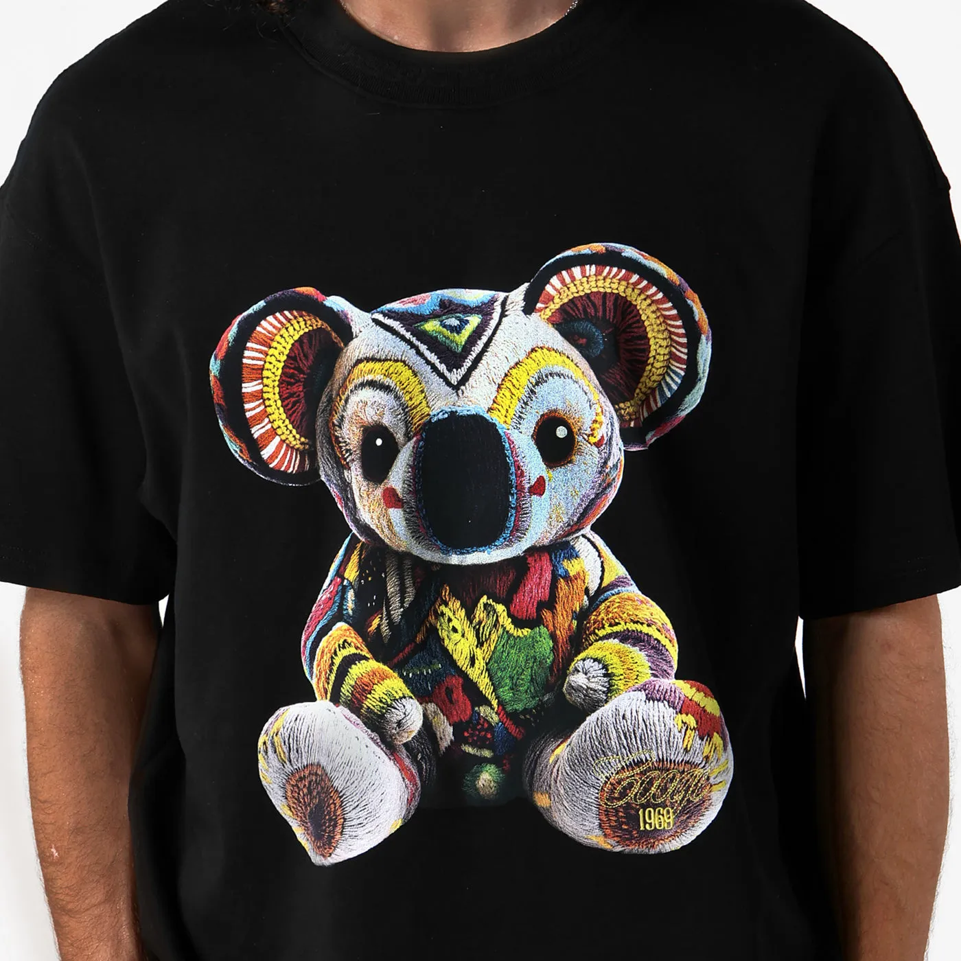 COOGI Koala tricou oversized negru bumbac