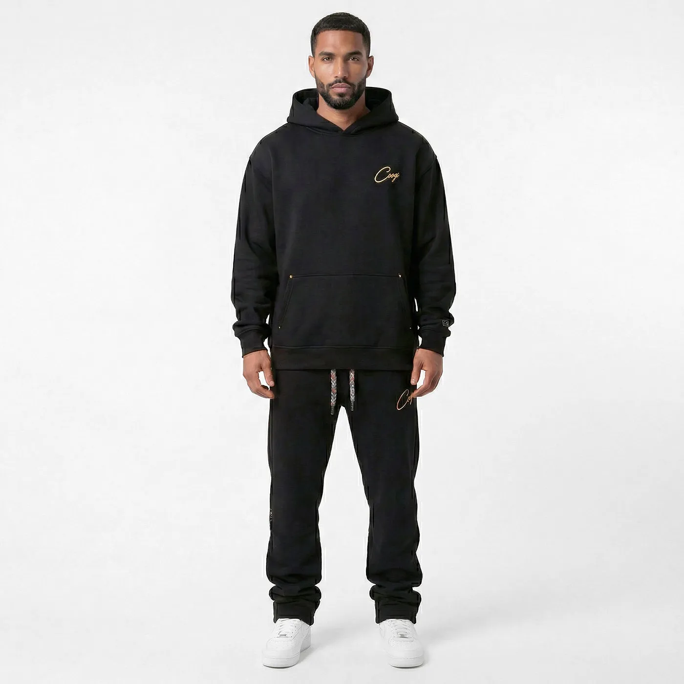 COOGI Crown Reserve Script jogger negru oversized