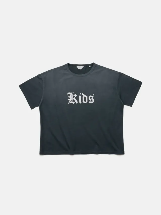 Enrage Single Stitch Tee tricou negru spălat