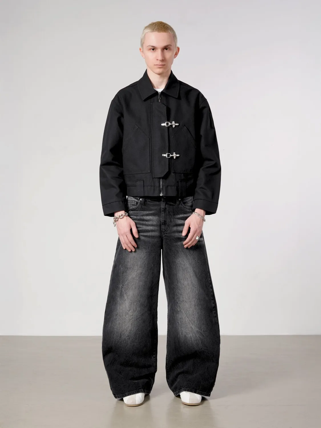 Enrage Fatigue Jacket geacă neagră canvas bumbac