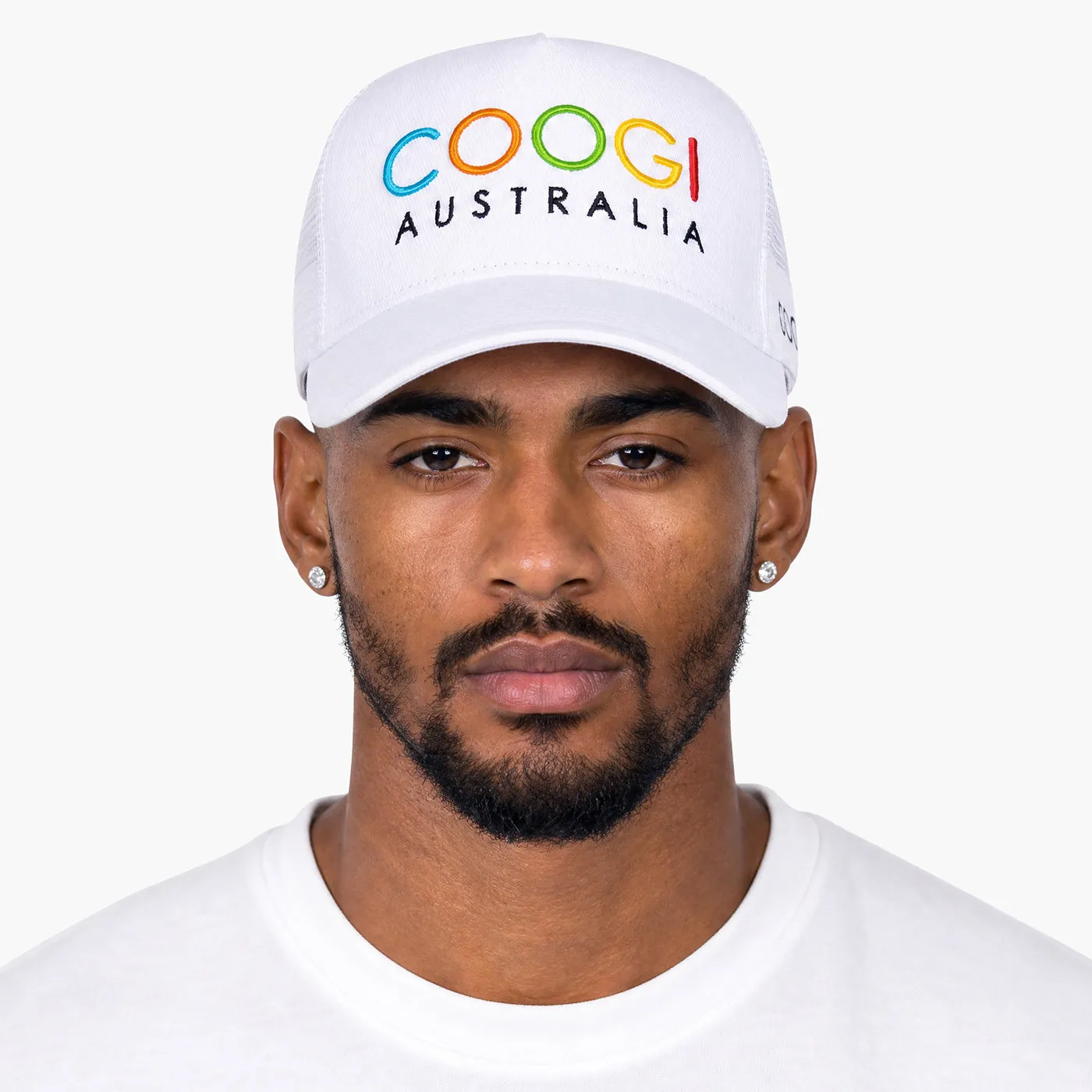 COOGI Australia șapcă trucker albă reglabilă