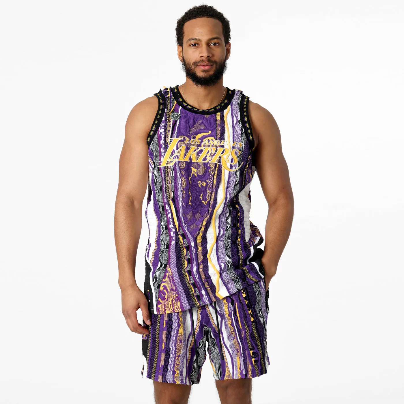 COOGI x NBA Lakers vesta tricot bumbac mov