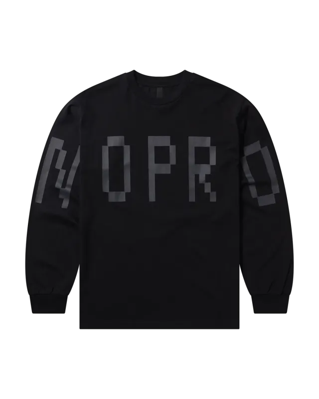 No Problemo Gradient LS Tee bluză neagră bumbac