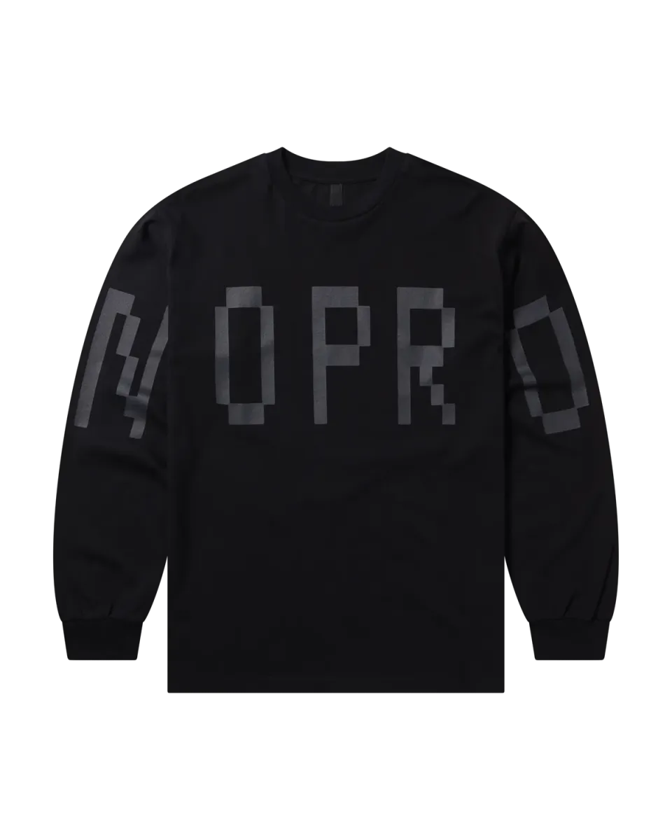 No Problemo Gradient LS Tee bluză neagră bumbac