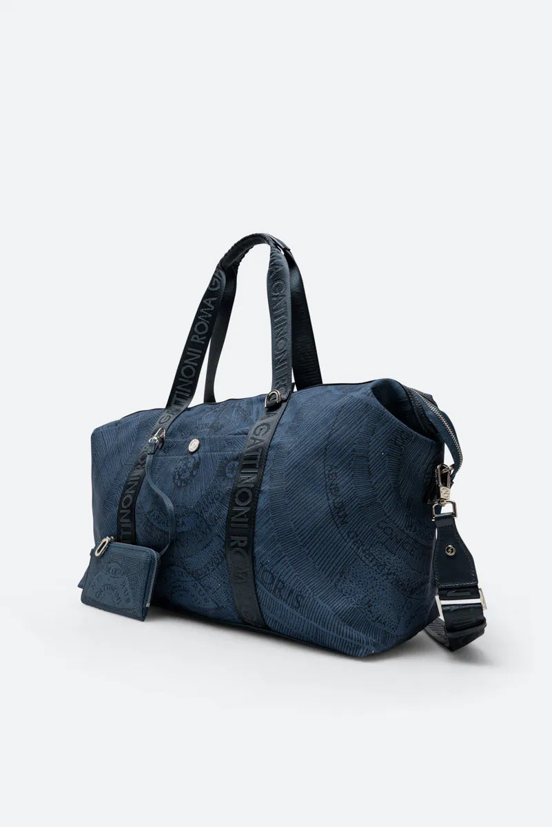 Gattinoni Maya Experience geanta mana albastra nailon 44 cm