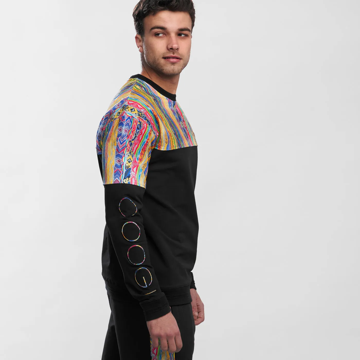 COOGI Tribute bluza fleece crewneck bumbac elastic