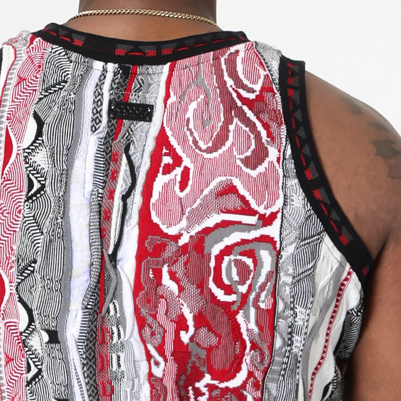 COOGI Chicago Bulls vestă tricotată roșu bărbați bumbac