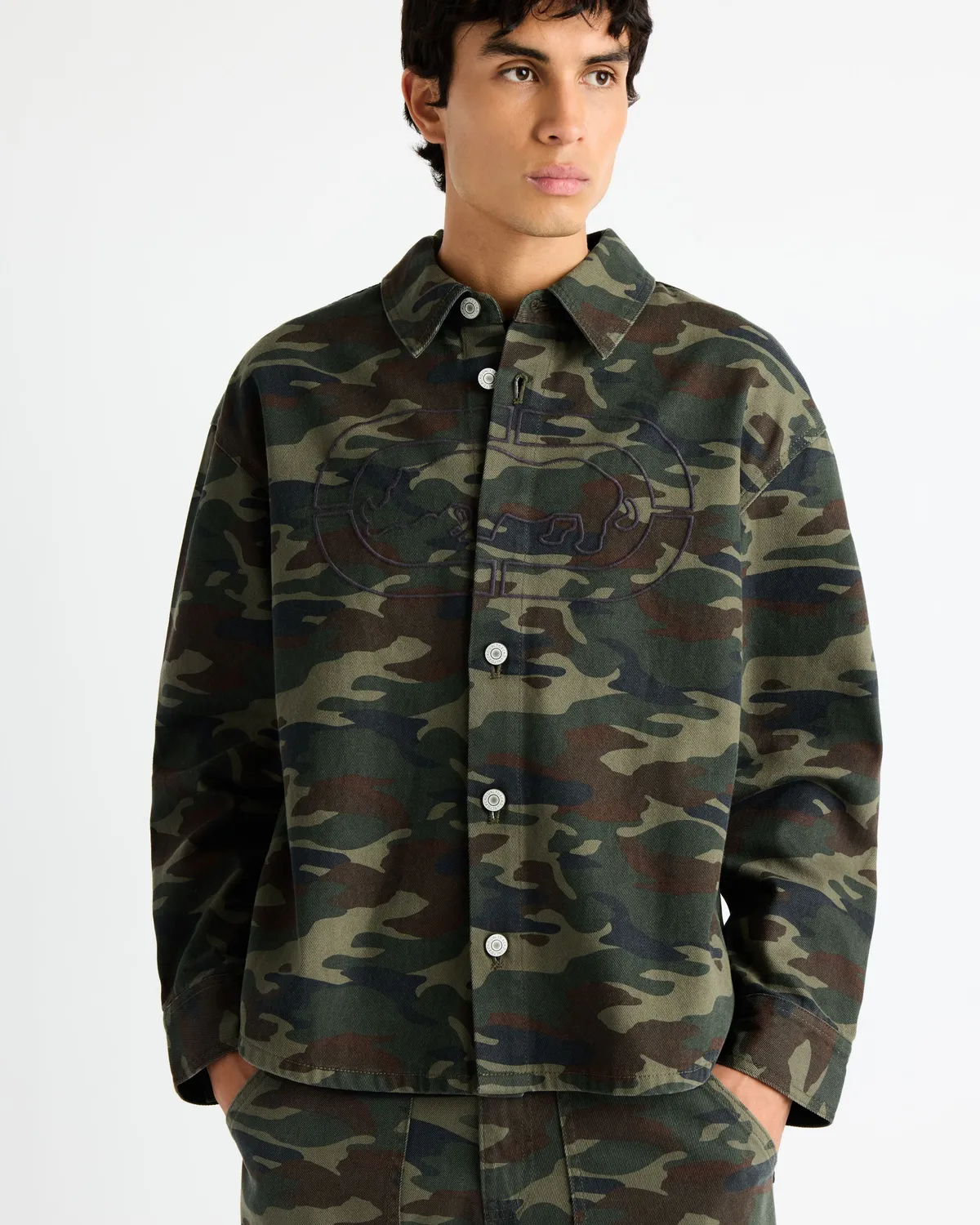 Ecko Red Ridgewood geaca twill din bumbac cu nasturi