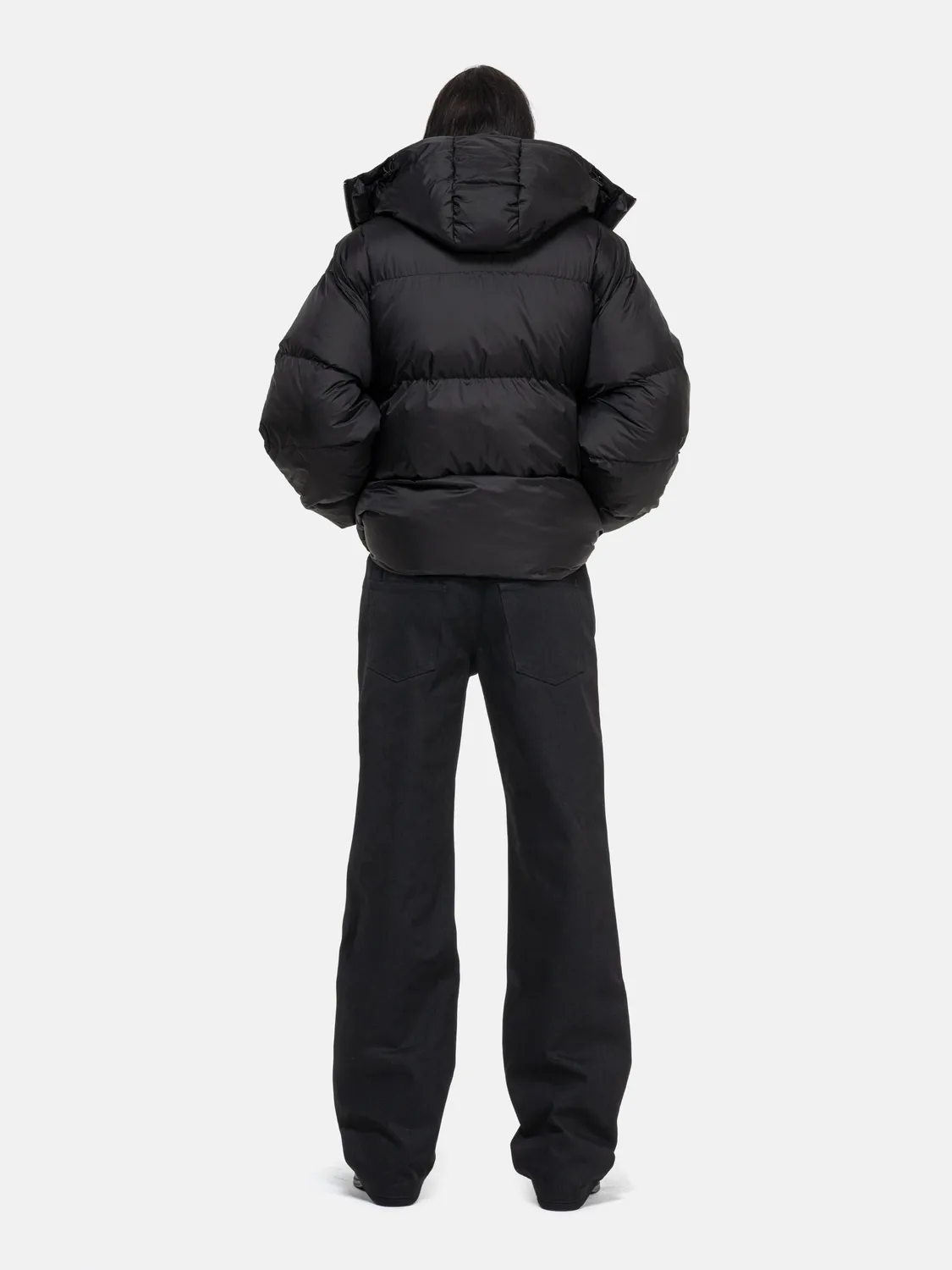 Enrage Puffy Jacket geacă neagră de iarnă pufoasă