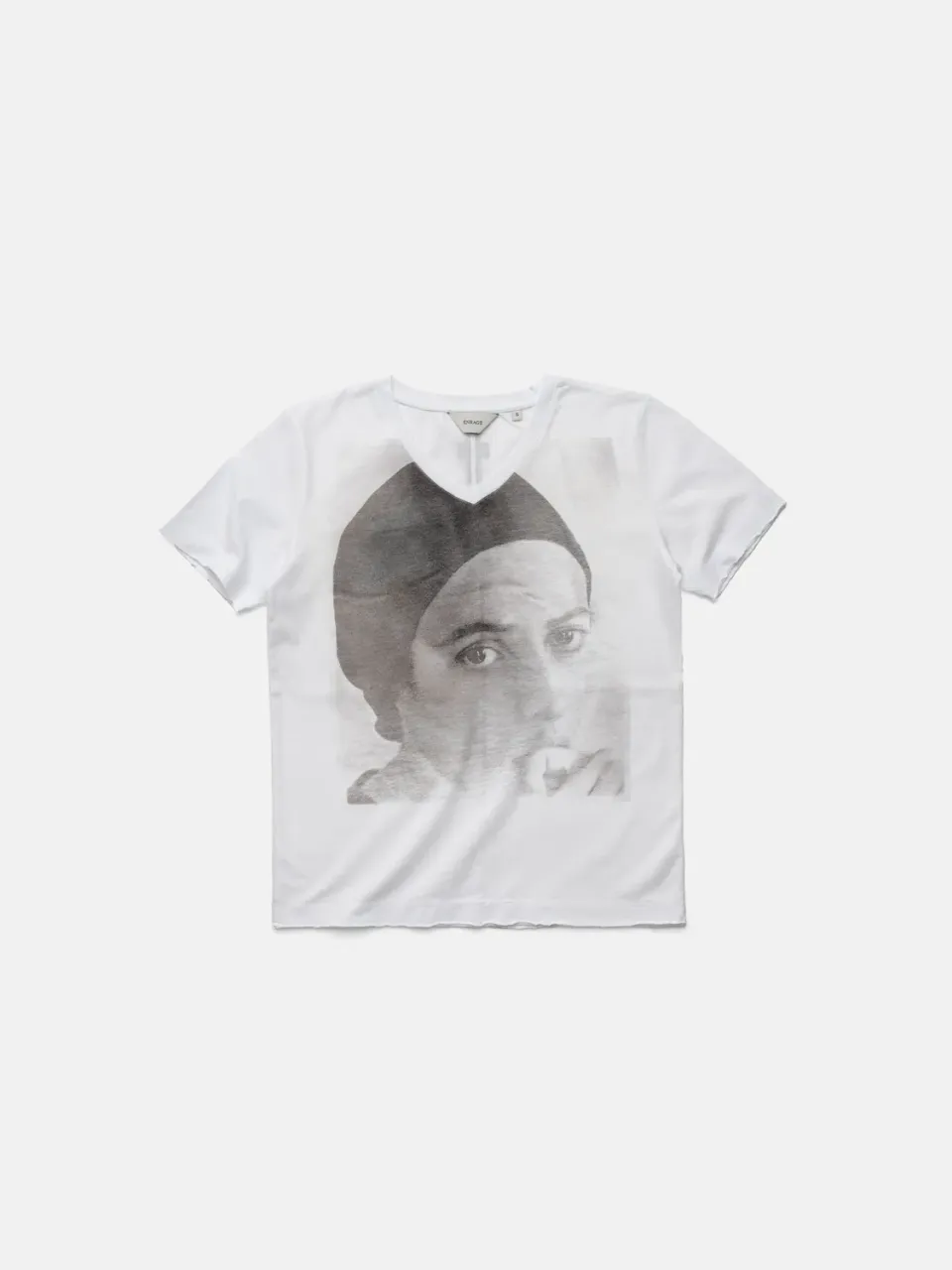Enrage V-Neck Tee Dorothy White tricou alb bumbac