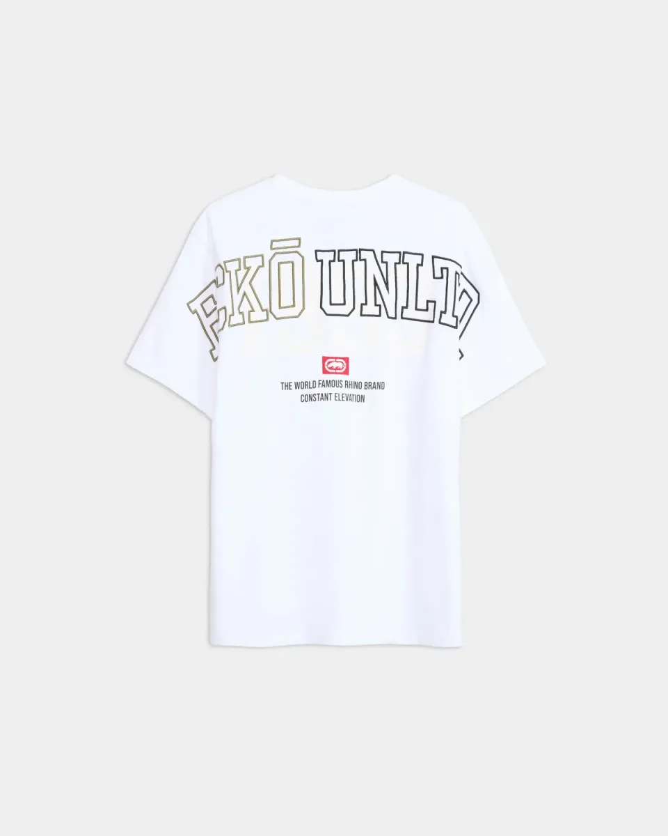 Ecko Red Cornerstone tricou brodat bumbac