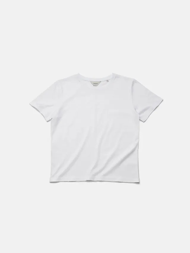 Enrage Round Neck Tee tricou alb bumbac