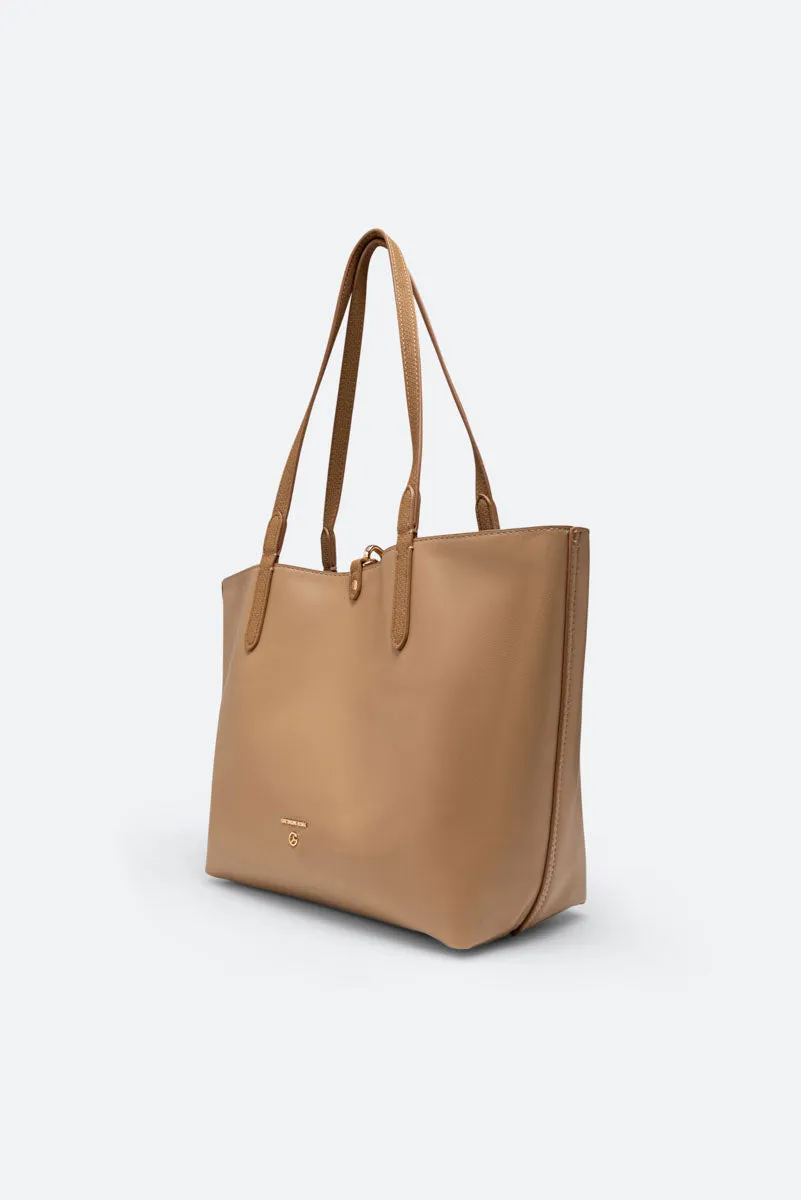 Gattinoni Teodosia Reversible geantă umăr cognac 29 cm